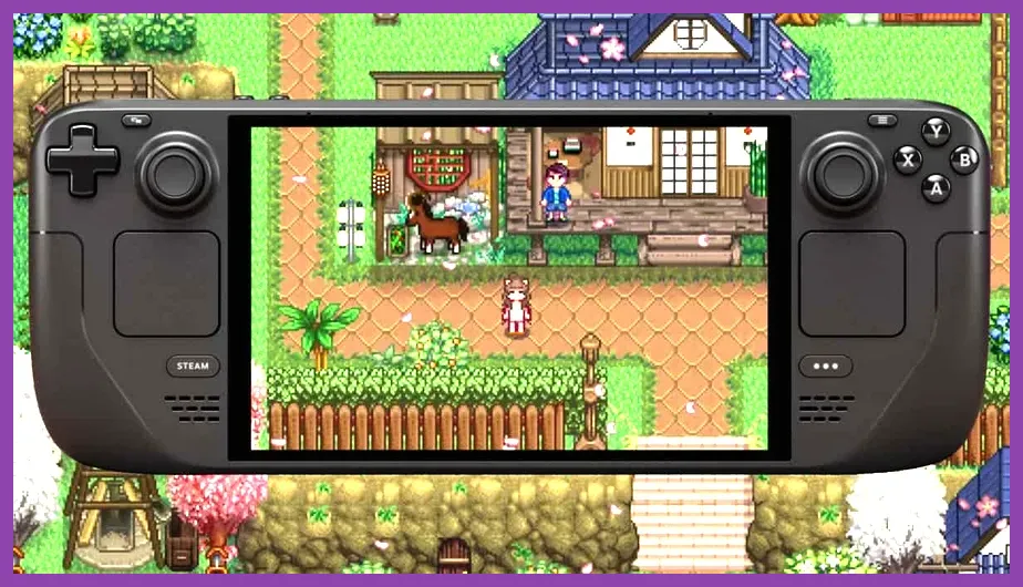 Stardew Valley farm at sunrise on Steam Deck