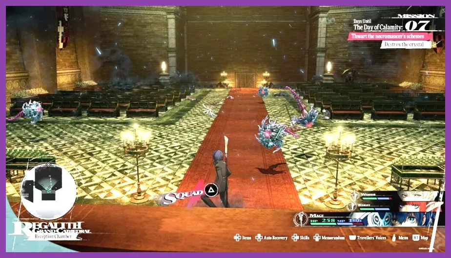 Metaphor ReFantazio Regalith Grand Cathedral dungeon interior