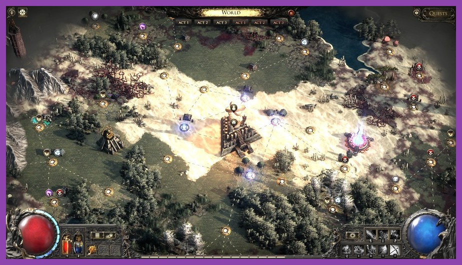 Path of Exile 2 endgame map device and crafting inventory layout