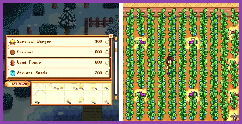 Stardew Valley large scale crop farming for solo players