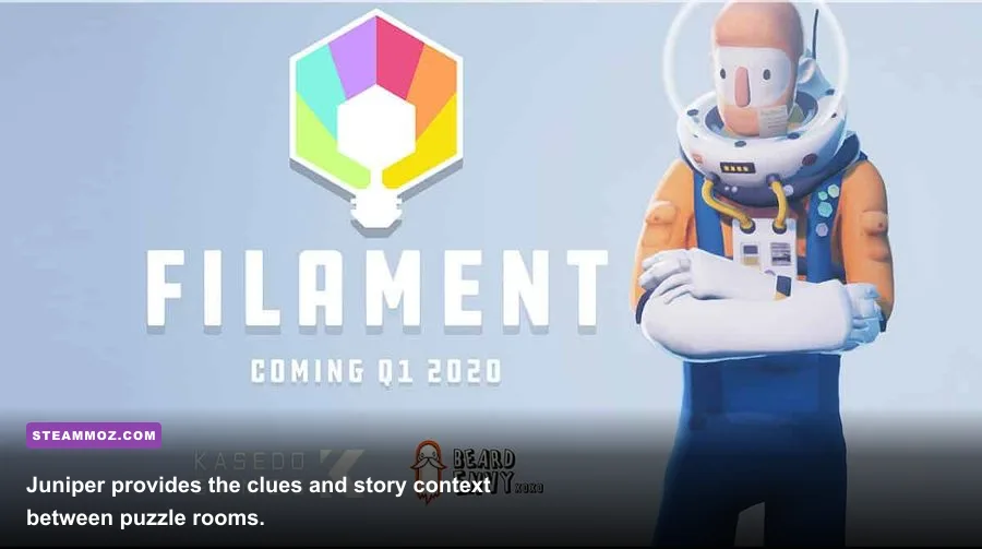 Filament’s Ark interior and Juniper artificial intelligence gameplay scene