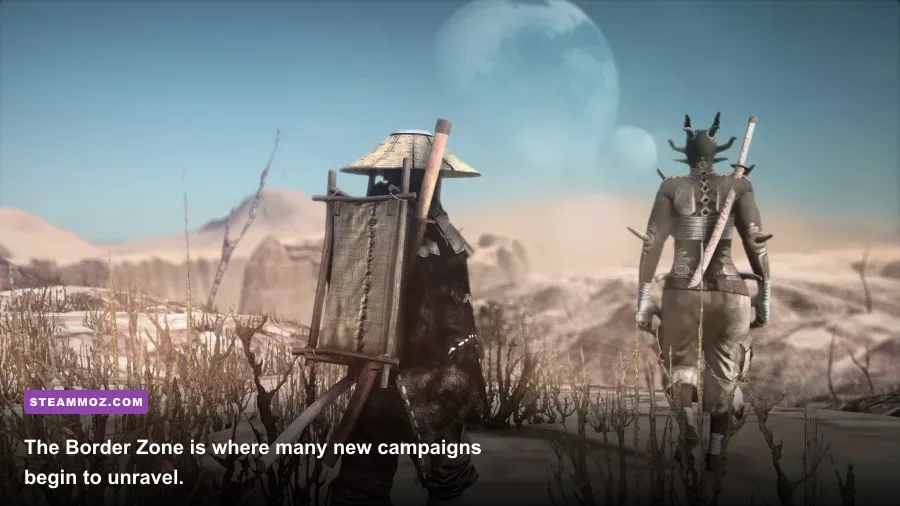 Kenshi adventurers crossing the dangerous Border Zone