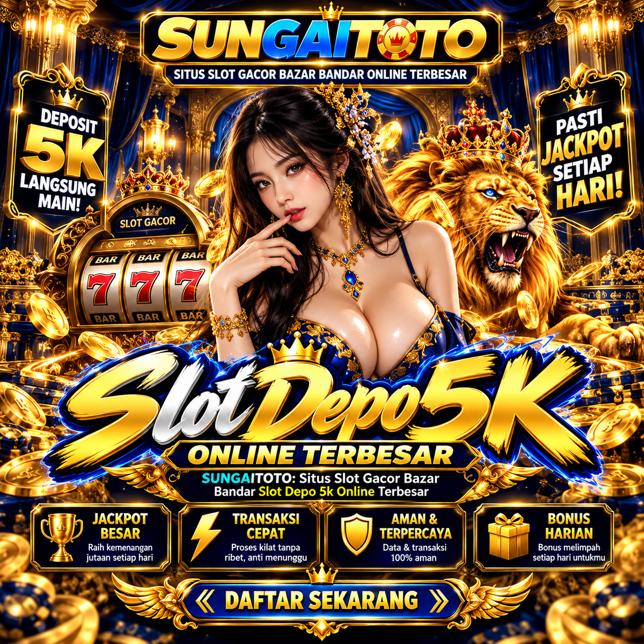 SUNGAITOTO: Situs Slot Gacor Bazar Bandar Slot Depo 5k Online Terbesar