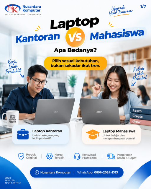 Laptop Kantoran vs Mahasiswa: Mana yang Pas untuk Anda?