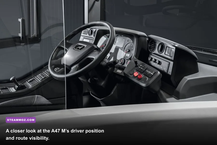 Bus Simulator 16 MAN Lion's City A47 M cockpit and dashboard view