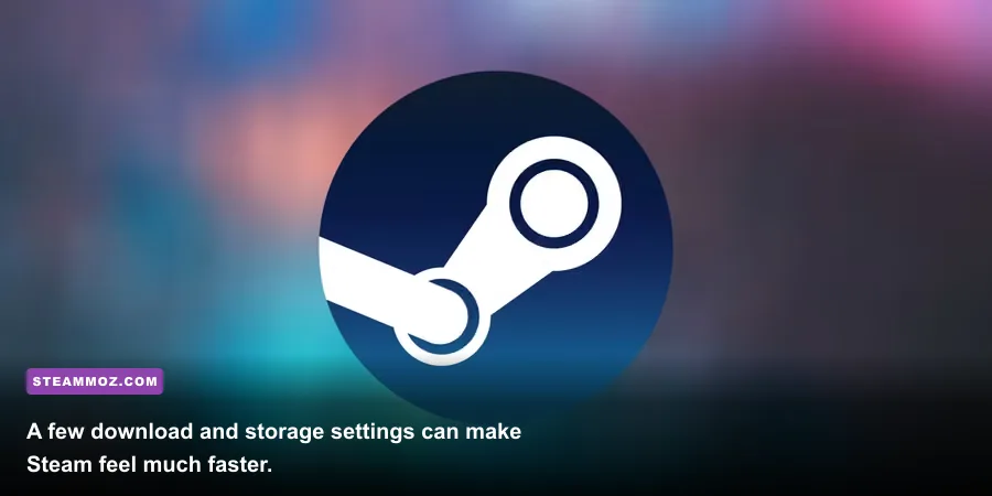 Steam download settings and storage manager on Windows 11