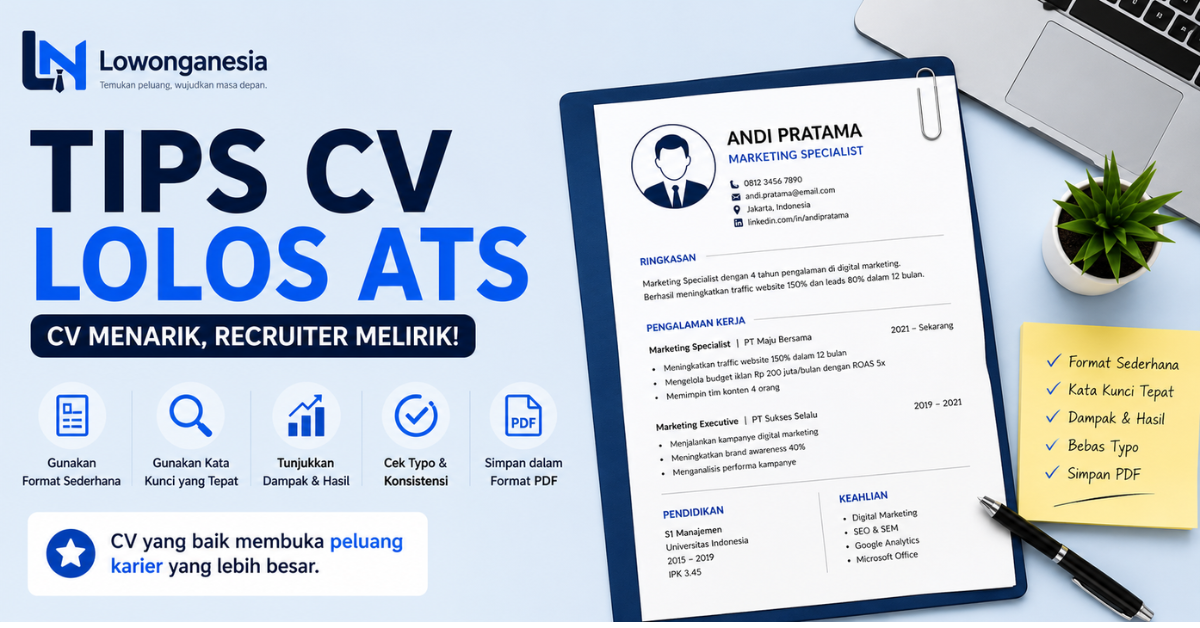 Tips Membuat CV yang Lolos ATS dan Menarik Recruiter