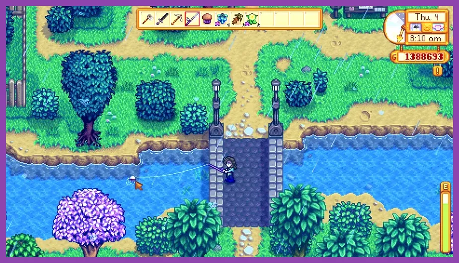 Stardew Valley player mining in Skull Cavern with bombs