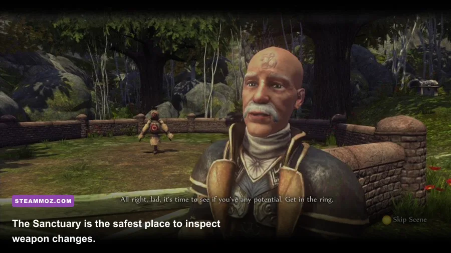 Fable 3 Sanctuary weapon room with Fable 3 weapons