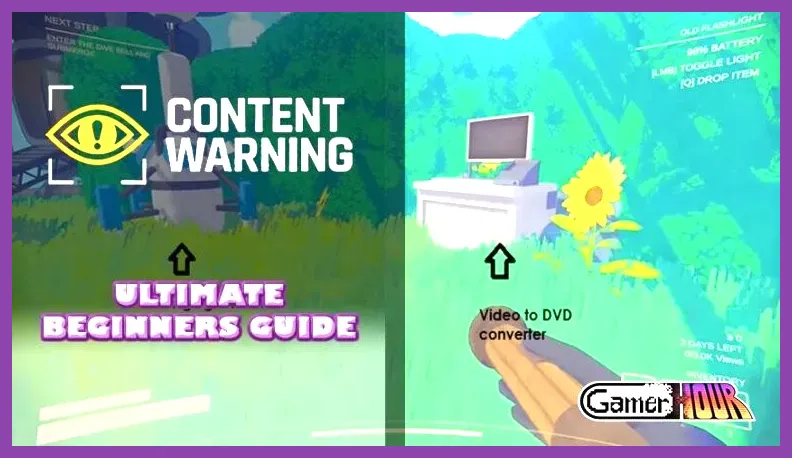 Content Warning essential survival items and camera