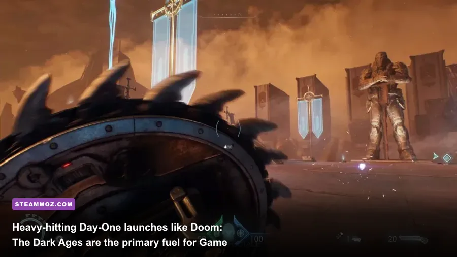 Doom The Dark Ages visceral combat action sequence on PC