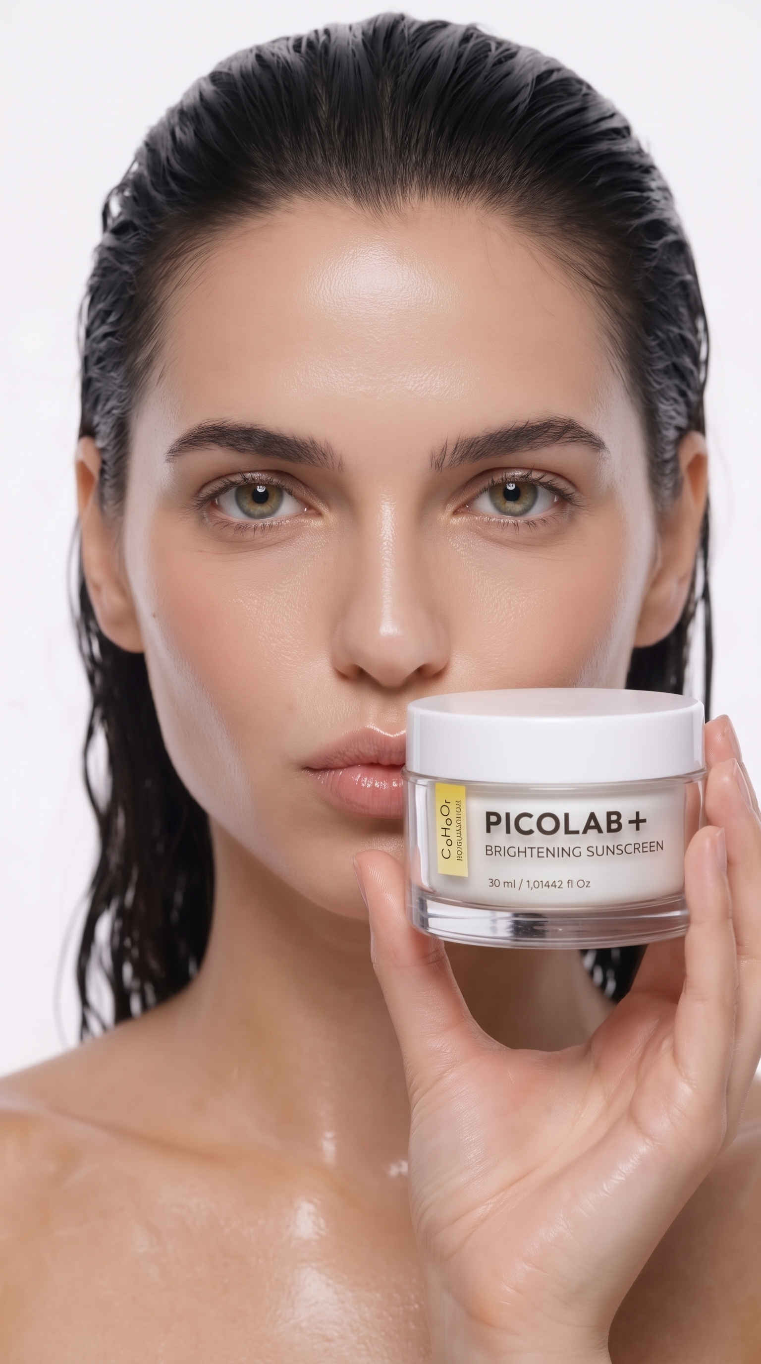 PICOLAB Brightening Sunscreen Model