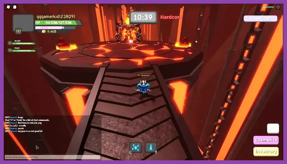 Player farming gold in Abyssal Rift floor 12 in Roblox Dungeon Quest
