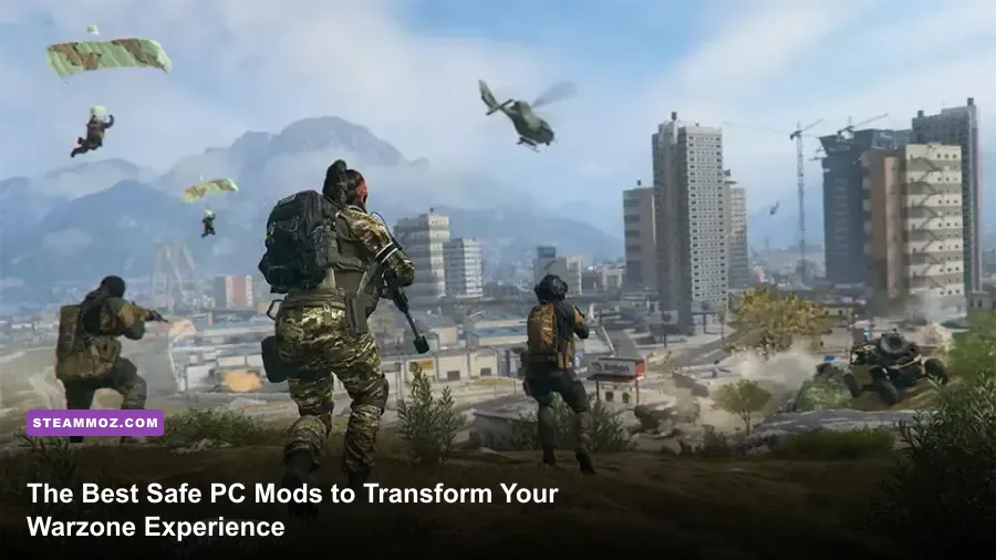 Call of Duty Warzone intense gunfight gameplay on PC