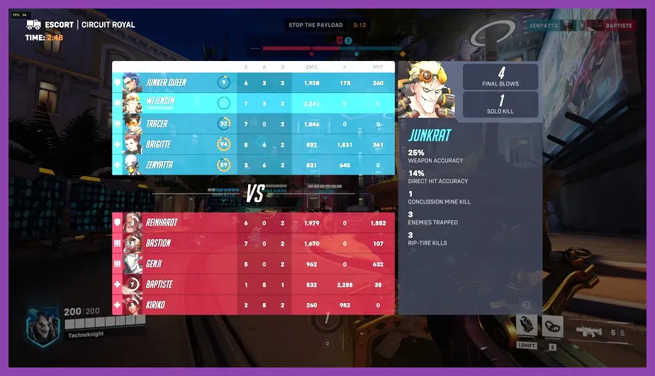 Overwatch 2 hero select and competitive interface