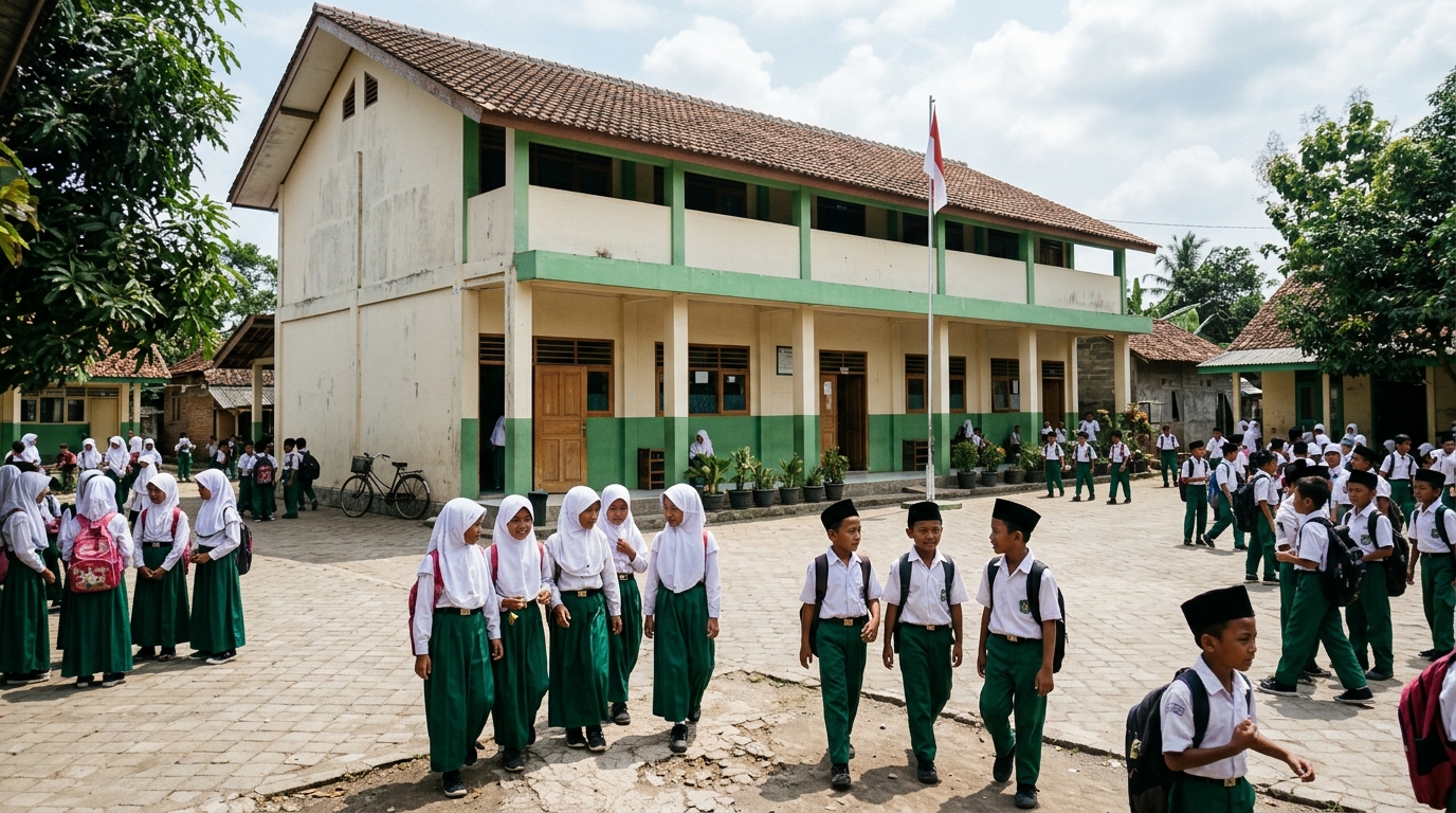 Siswa Madrasah Belajar
