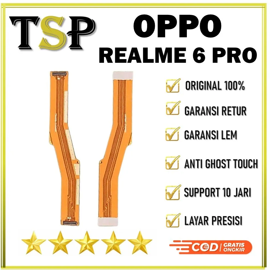 FLEXIBEL / FLEXIBLE / FLEKSIBEL BOARD / CONNECT REALME 6 PRO ORIGINAL 100%