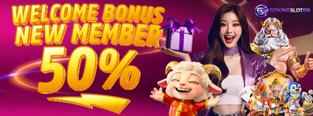Welcome Bonus New Member 50%