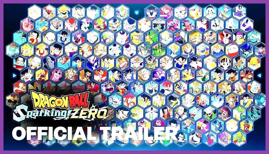Character select screen in Dragon Ball Sparking Zero
