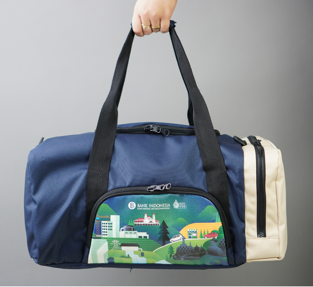 Tas Duffel Travel Bag Eksklusif Souvenir Akhir Tahun Perusahaan