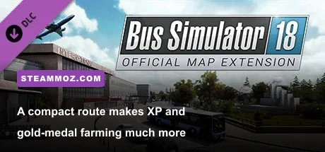Bus Simulator 18 career mode route planner showing connected bus stops
