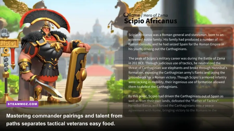 Legendary commander talent tree optimization screen in Rise of Kingdoms