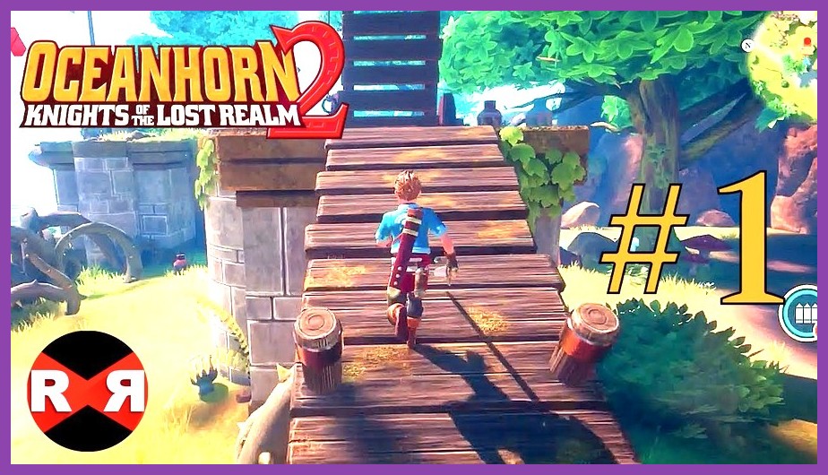 Oceanhorn 2 protagonist wielding sword in vibrant fantasy dungeon world