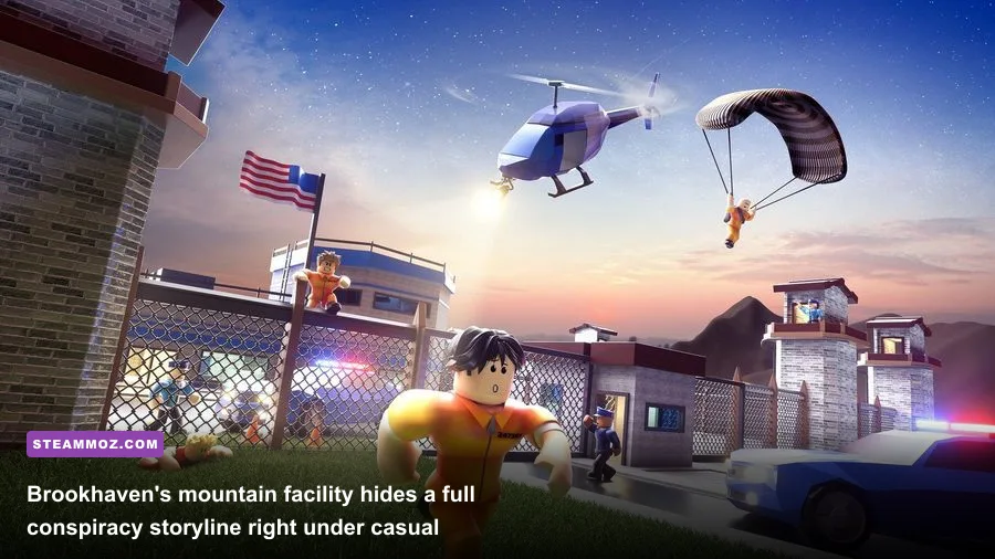 The hidden Agency bunker beneath the mountain in Roblox Brookhaven RP