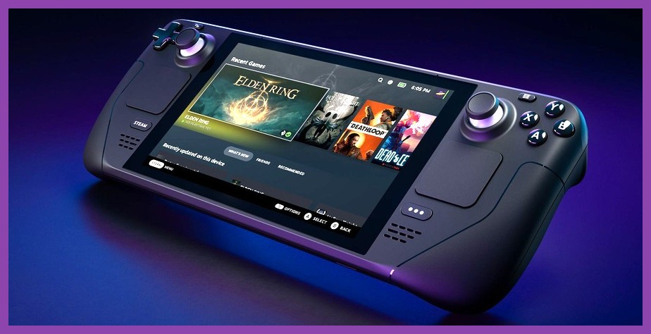 Steam Deck interface highlighting shared family games