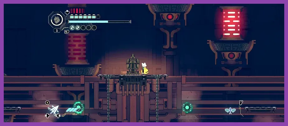 Player resting at the sanctuary hub in Nine Sols