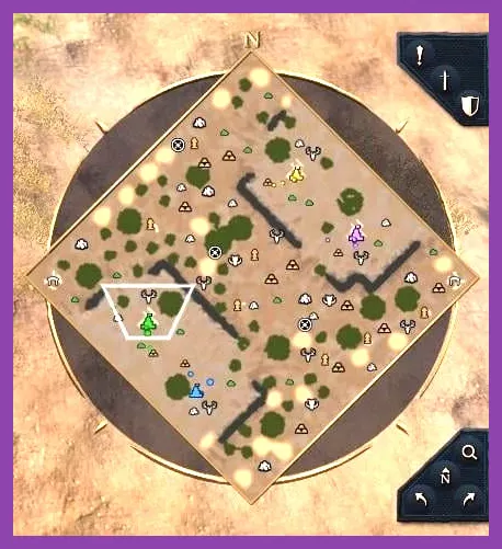 Neutral gold vein on Age of Empires 4 map