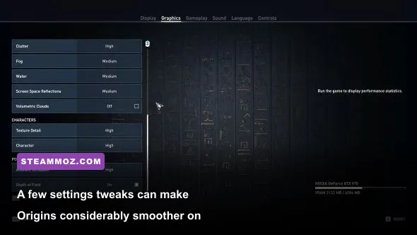 Assassin's Creed Origins PC graphics settings and performance benchmark
