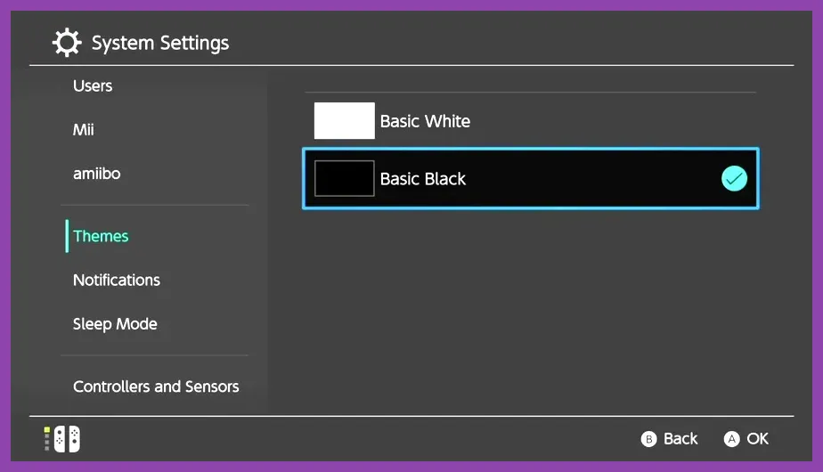 Nintendo Switch 2 display settings menu showing resolution and refresh rate toggles