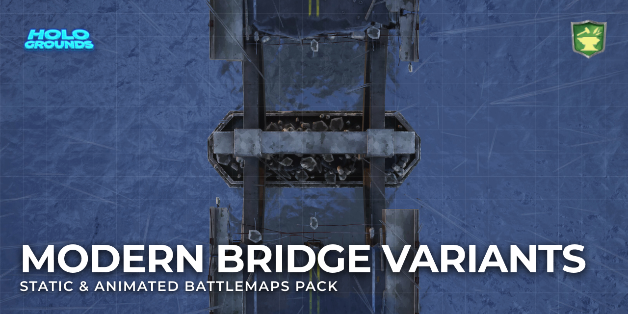 Modern Bridge Variants Animated Battlemaps