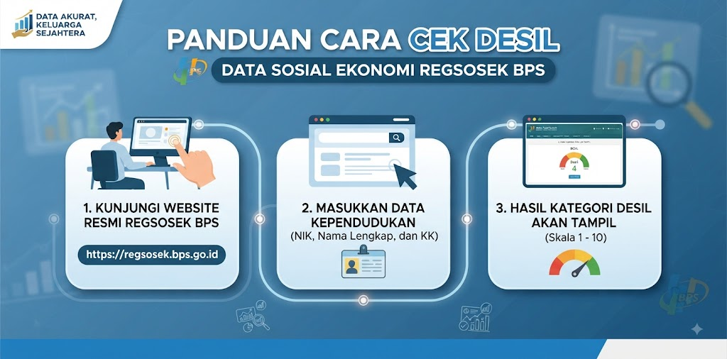 Cara Cek Desil DTKS / Regsosek di Tahun 2026 Secara Online Lewat HP