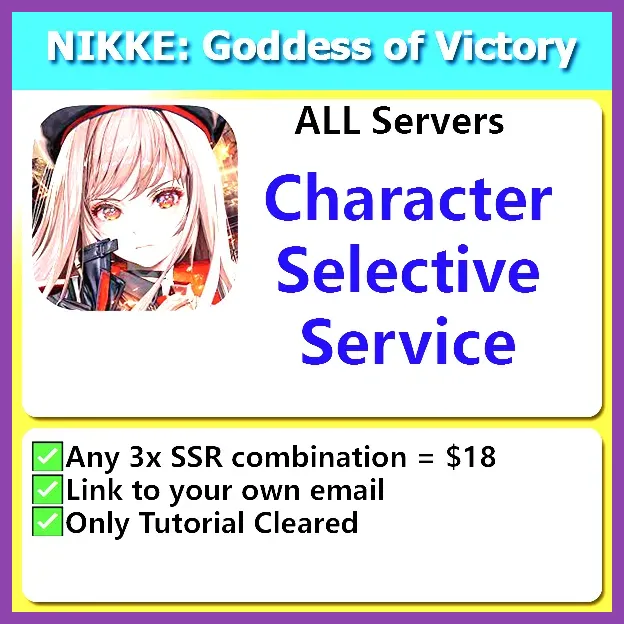 Nikke character roster menu interface