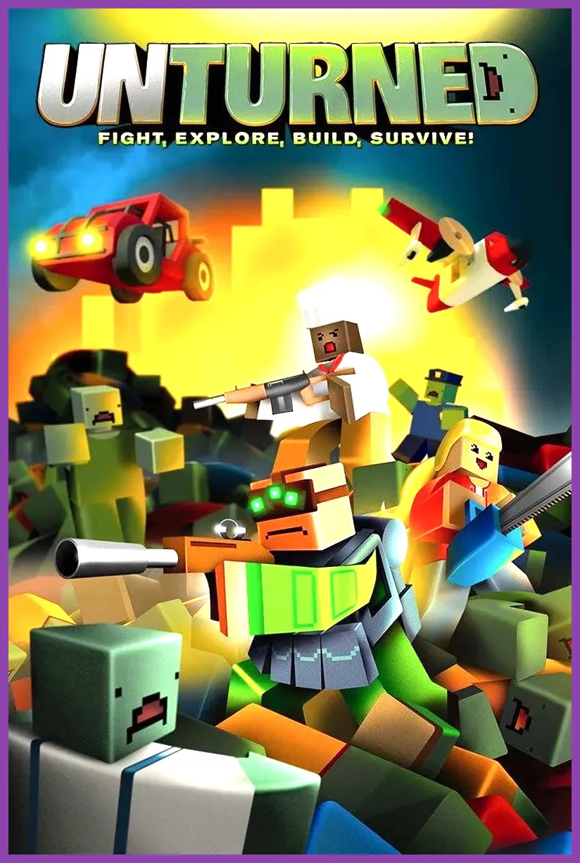 Unturned zombie survival open world PC game