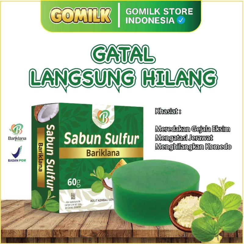 Sabun Sulfur Bariklana - Gatal Langsung Hilang