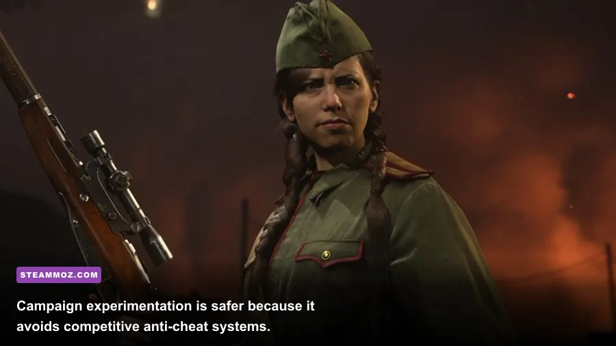 Call of Duty Vanguard campaign squad members fighting through a World War II mission