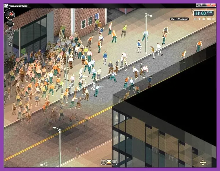 Isometric zombie survival title optimized for low end hardware