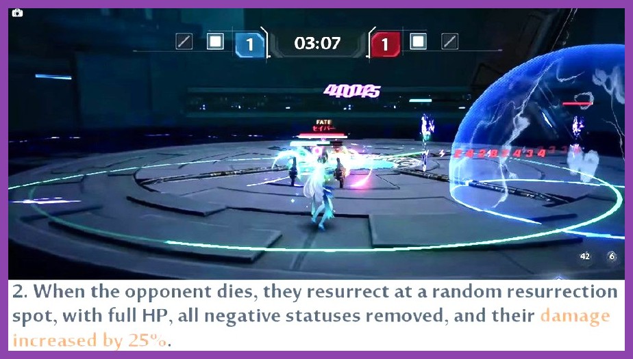PvP arena fight with simulacra in Tower of Fantasy