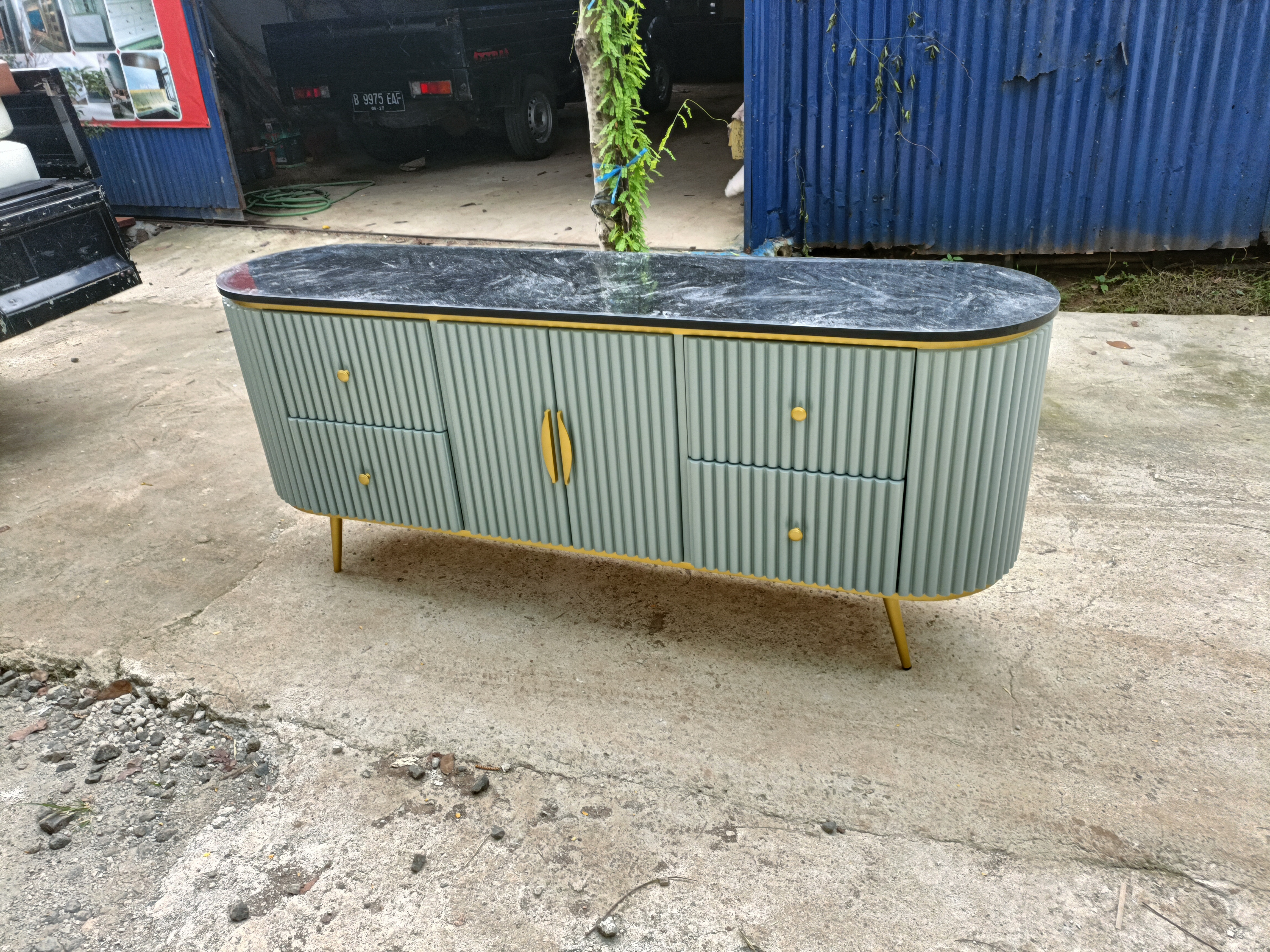 Meja TV & Lainnya custom hasil pengerjaan Sofa Depok by Yenia