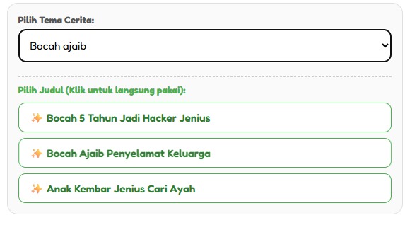 Pilihan Berbagai Judul