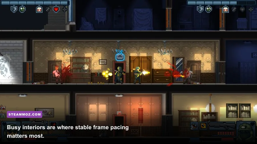Door Kickers Action Squad apartment mission with enemies hostages and tactical corridors