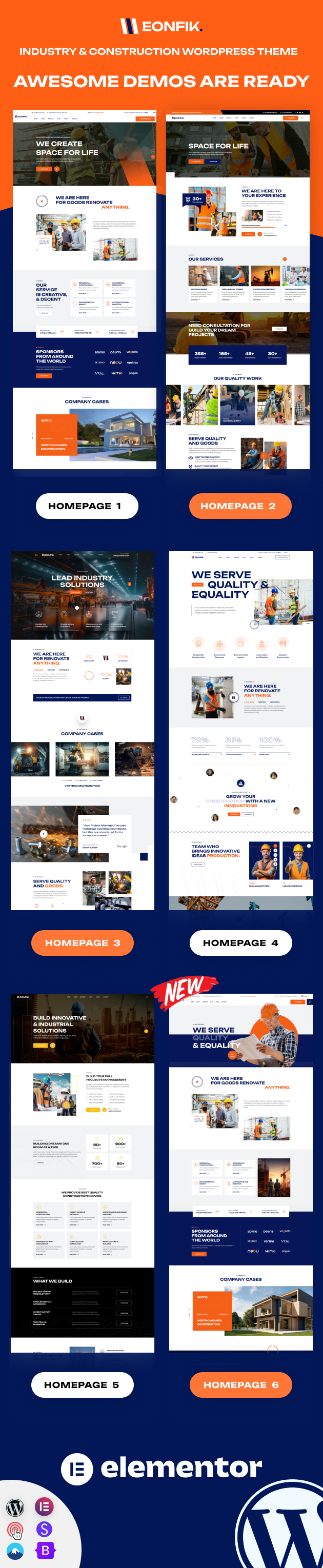Eonfik - Construction & Industry WordPress Theme