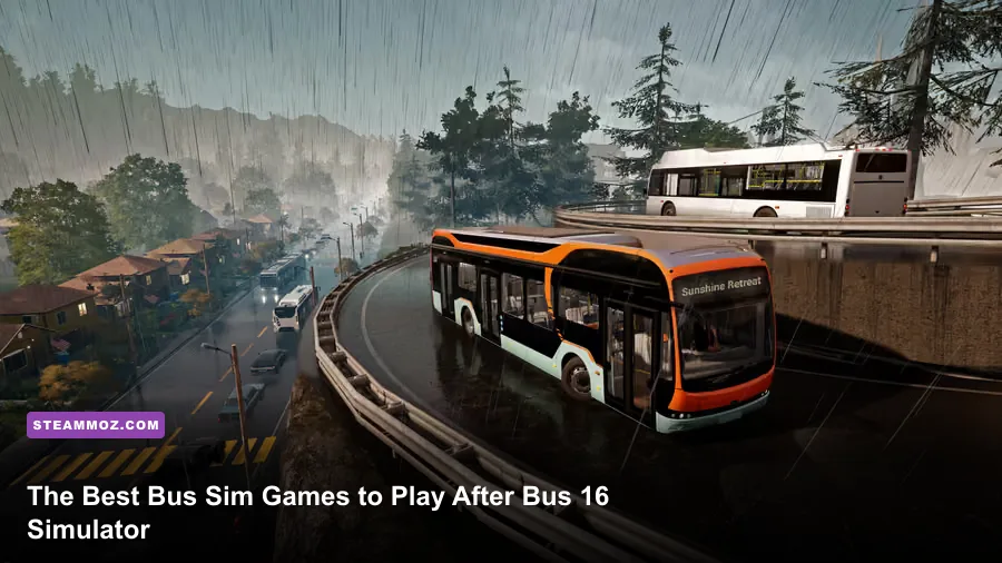 Collage of the best bus simulator games to play in 2026