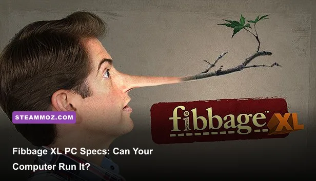 Fibbage XL PC gameplay showing the colorful party game lobby