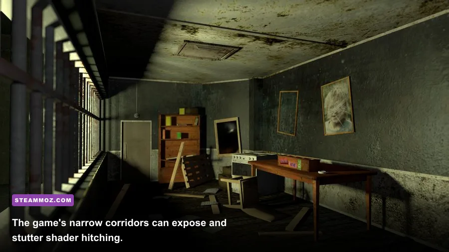 Interior corridor of the Reaching Dreams facility in Decay The Mare