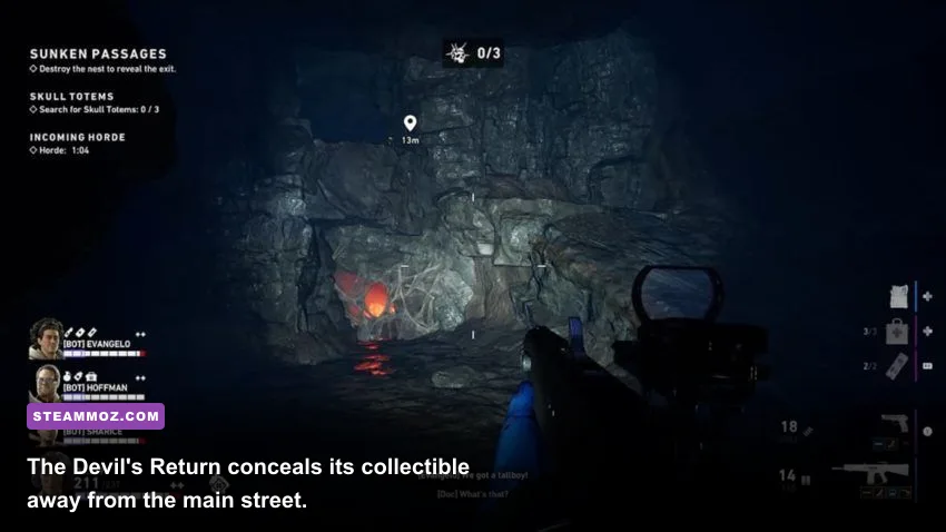 The Devil's Return hidden secret location in Back 4 Blood Children of the Worm