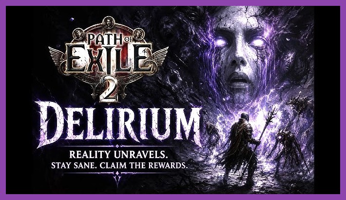 Delirium league mechanic showing mist and enhanced enemies